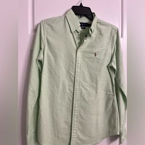 Ralph Lauren Mint green button down Oxford